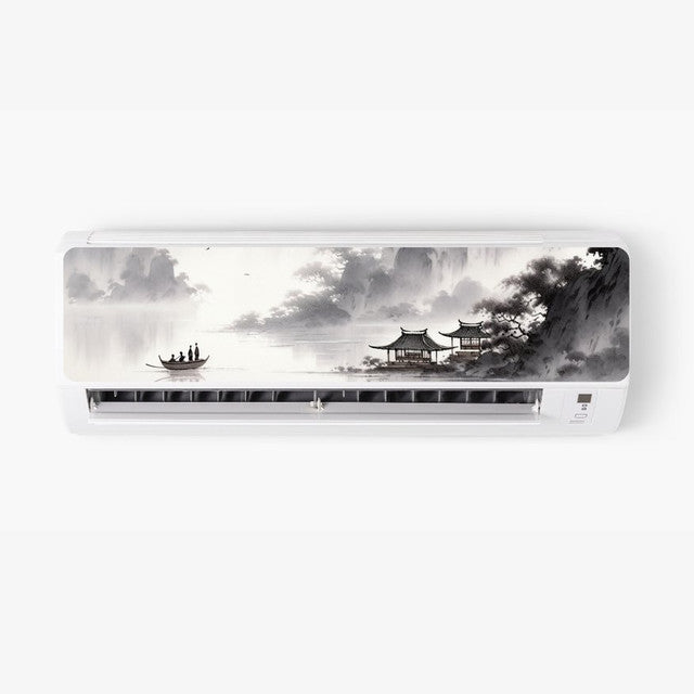 Island AC Sticker - Split AC Decal | Air Conditioner Skin Sticker