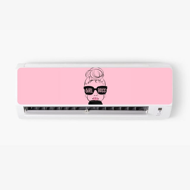 Girl Boss AC Sticker - Split AC Decal | Air Conditioner Skin Sticker