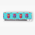 Owl Pattern AC Sticker - Split AC Decal | Air Conditioner Skin Sticker
