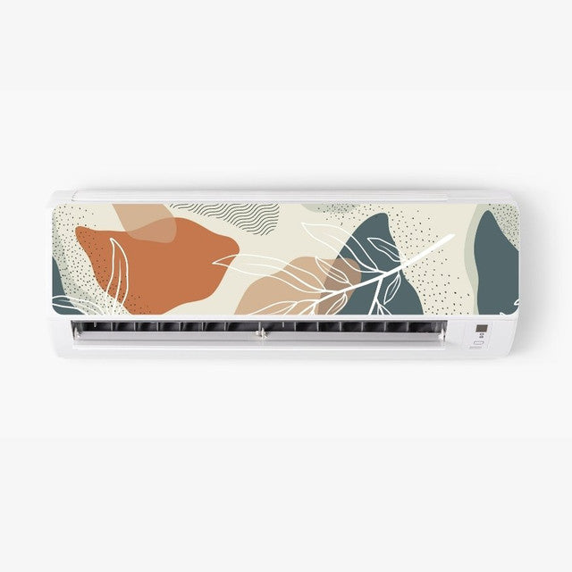 Abstract Floral AC Sticker - Split AC Decal | Air Conditioner Skin Sticker